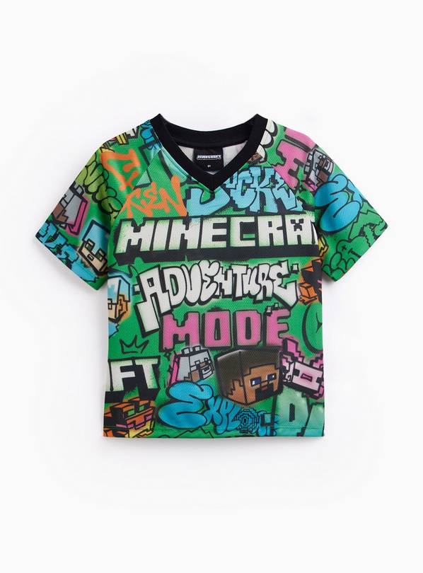 Minecraft Mesh Sport T-Shirt 12 years